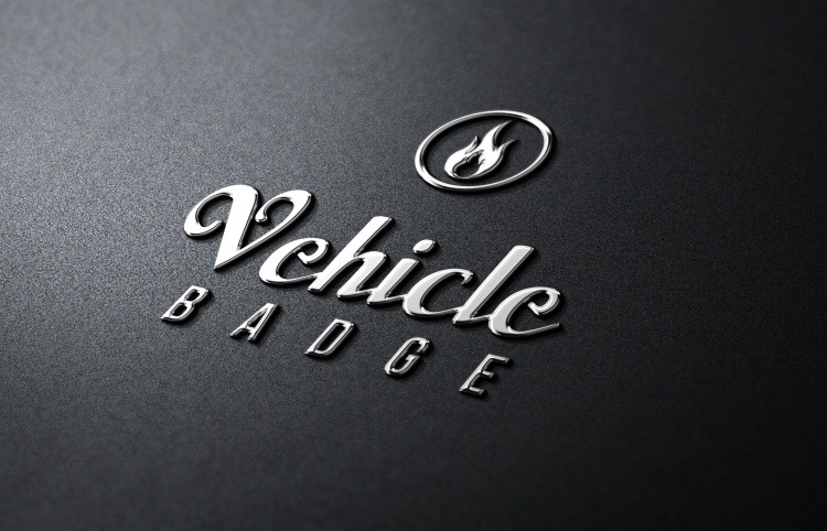 黑色背景logo效果ps样机模版