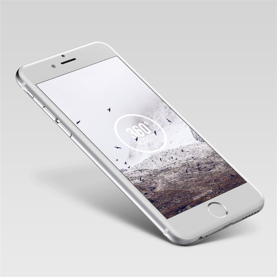 一款免费iPhone6手机PSD样机模型
