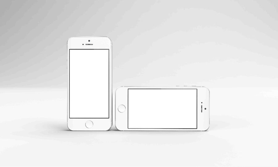 比较时尚的iPhone手机展示样机