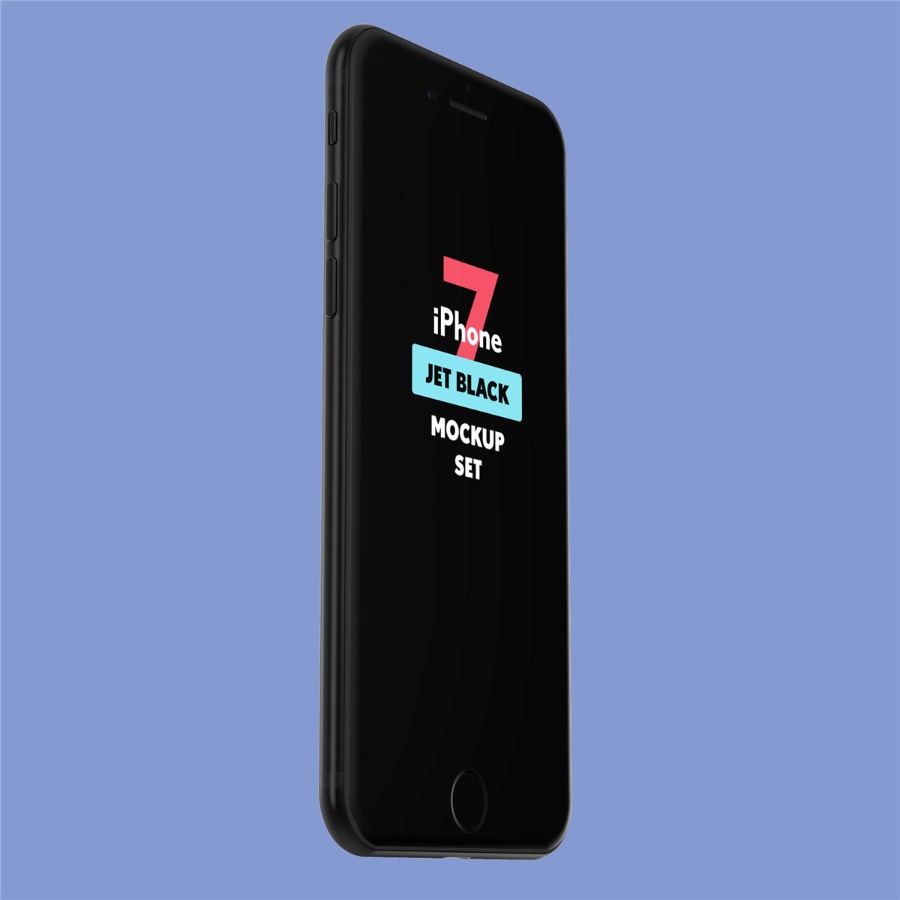 黑色iPhone7手机样机模版