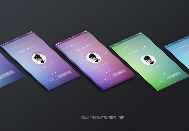 超薄手機(jī)app界面設(shè)計(jì)樣機(jī)