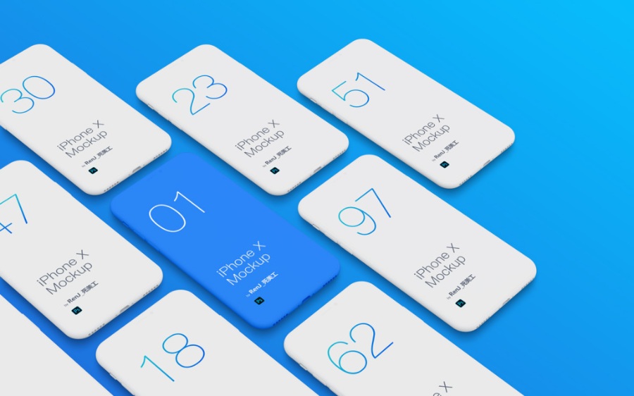 iPhoneX 样机模型素材免费下载