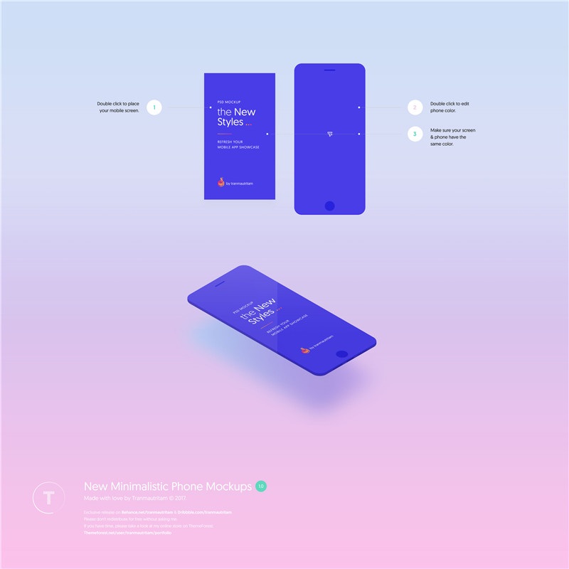 app界面设计指示样机素材