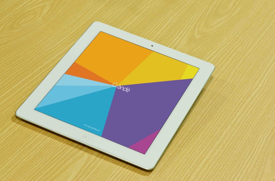 正方形的iPad场景样机素材