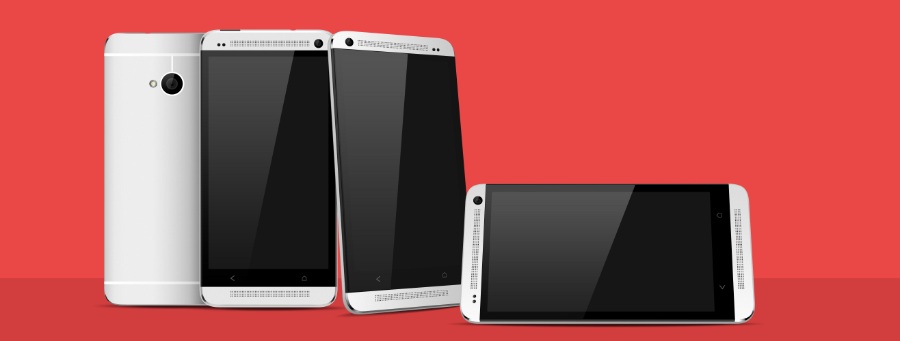 三款安卓系统手机样机贴图素材