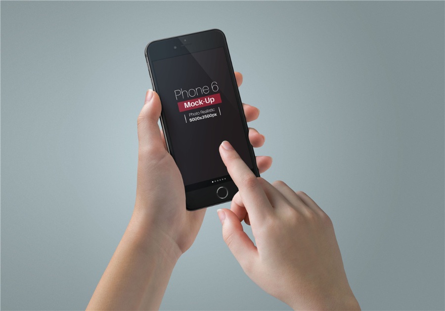 正在觸屏的黑色款ps樣機(jī)