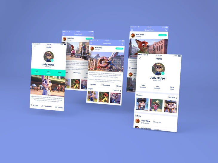 社交app界面展示樣機(jī)免費(fèi)下載