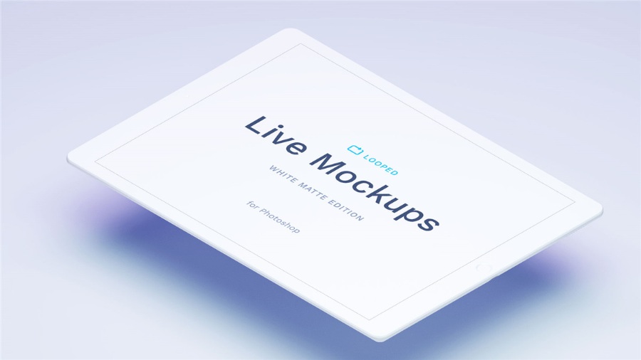 扁平化平板场景样机素材