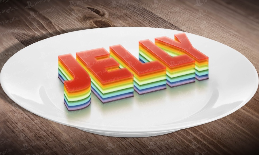 盘中餐英文3d立体字psd样机素材