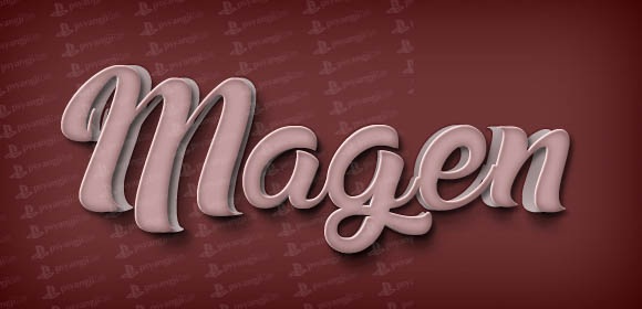 红色场景艺术3d立体字特效样机素材