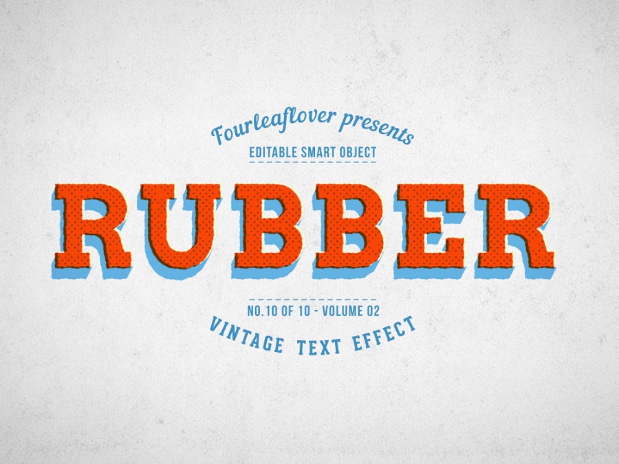 怀旧复古商业3d立体字ps样机素材