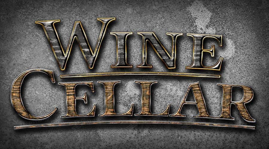 木质风格创意字体贴图样机