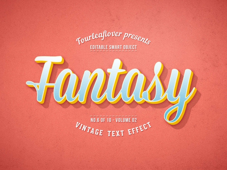 怀旧复古透明度低的3d立体字ps样机