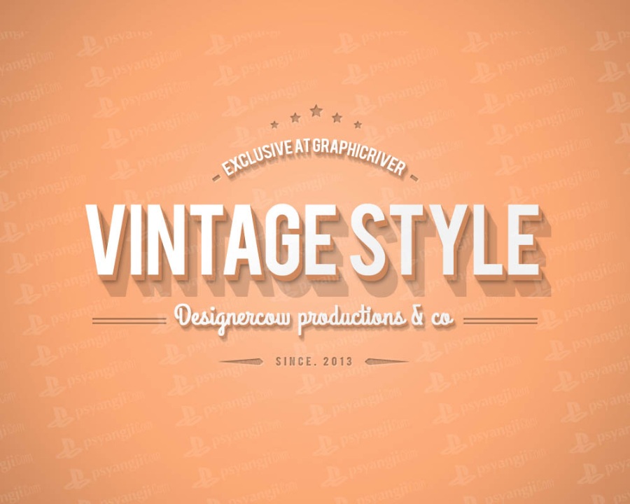 欧式横幅英文3d立体字psd样机素材