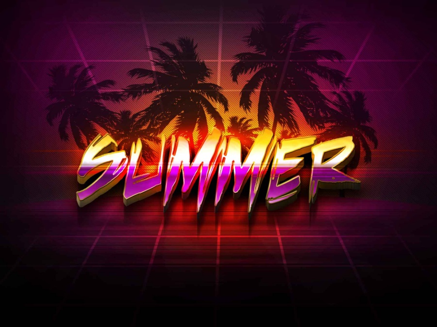 荧光魅惑欧美范儿英文字体样机