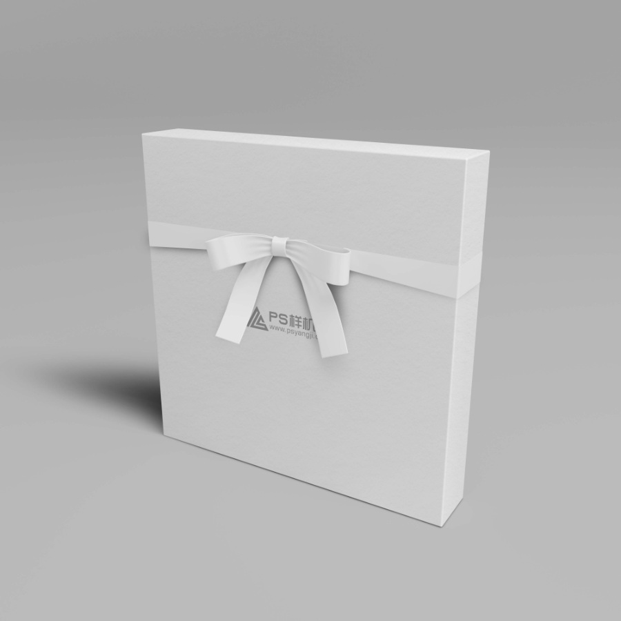 礼物包装盒设计效果psd样机