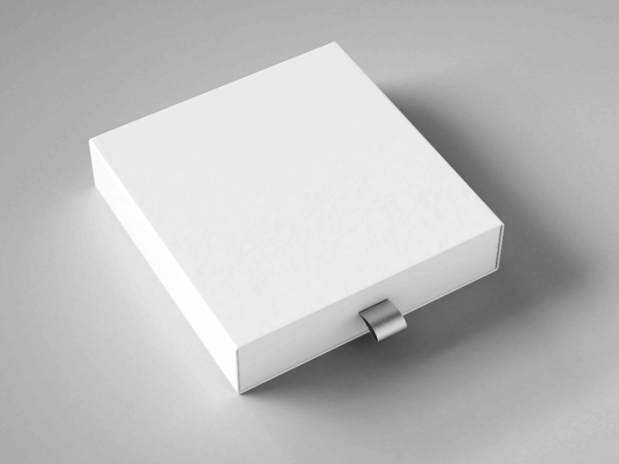 扁型抽盒闭合款ps样机素材