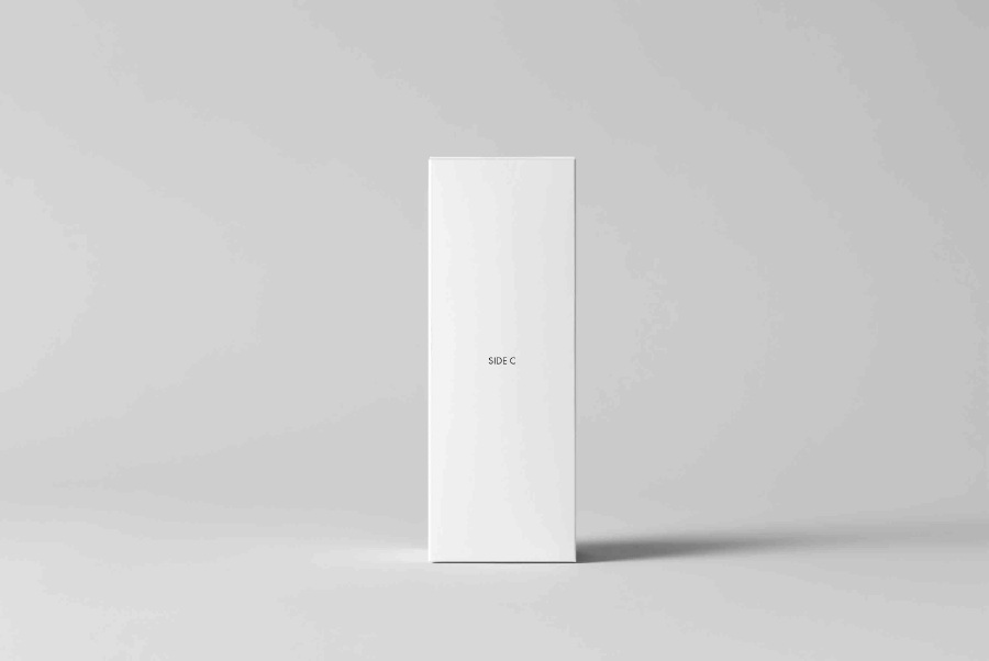 竖型盒子包装效果图mockups素材