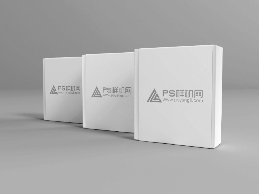 豎立的包裝盒樣機(jī)效果