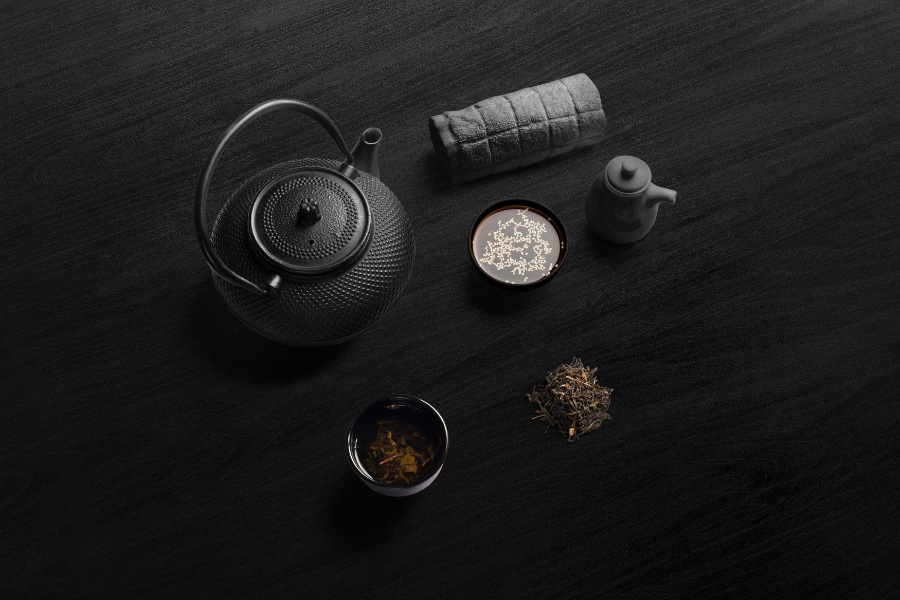 茶道茶具包裝設(shè)計ps樣機(jī)素材