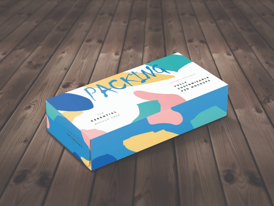 餐巾紙盒Mockups素材下載