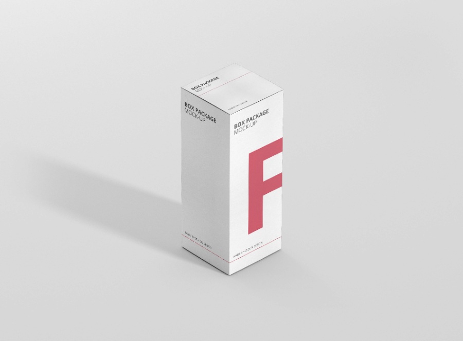 高矩形盒Mockups模型素材