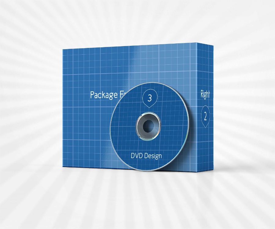 音乐cd纸盒系列包装mockups素材