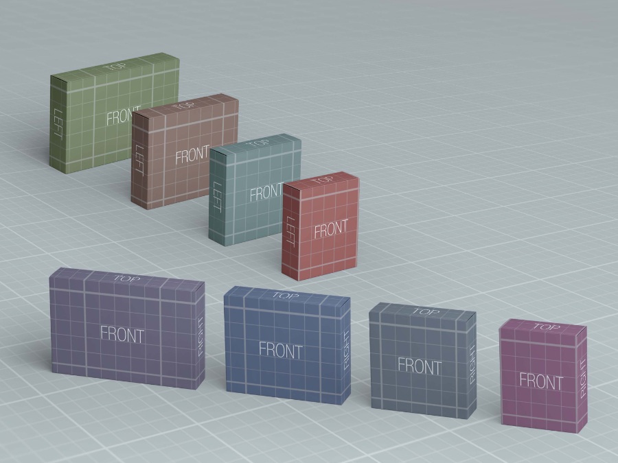 盒子包装设计Mockups原型专辑