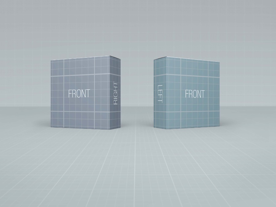 2個方向的包裝設計Mockups素材
