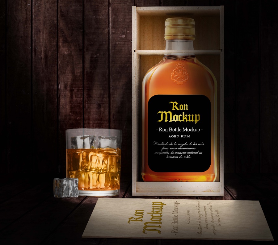 Mockups洋酒類素材