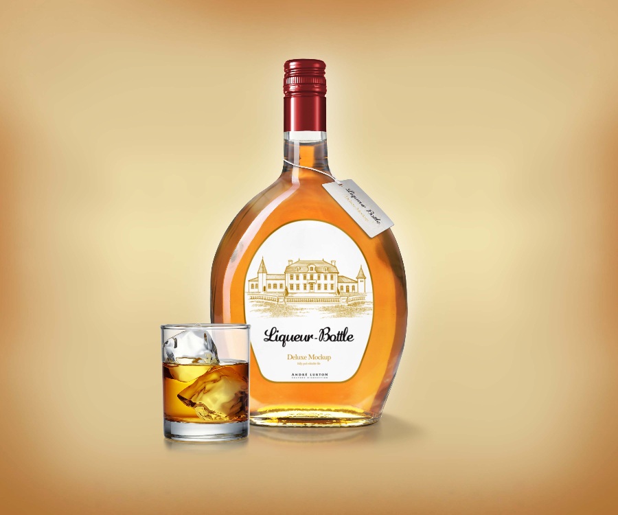 酒类瓶体Mockups贴图资源下载