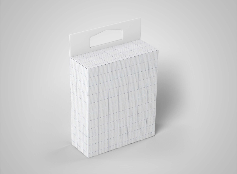 帶手提功能的包裝盒psd樣機(jī)