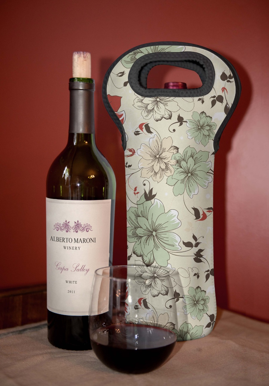 葡萄酒包装样机素材psd