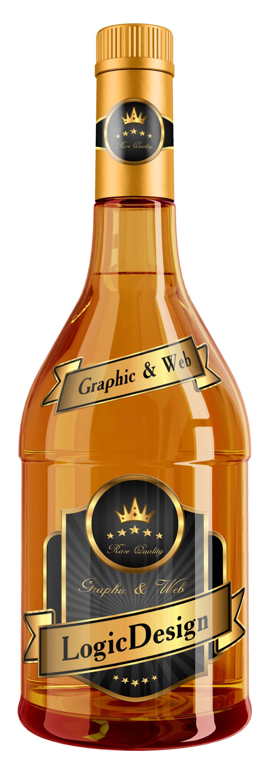 威士忌酒瓶包裝設(shè)計(jì)素材
