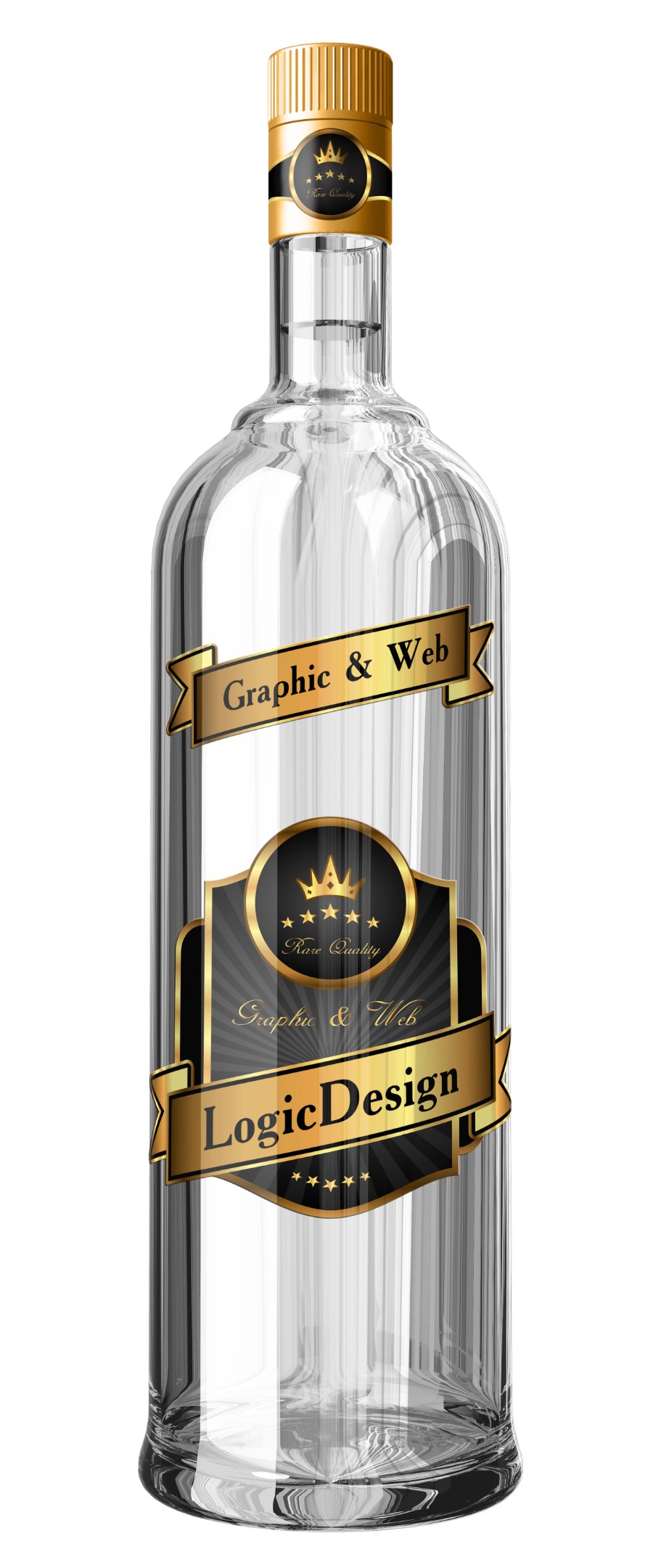 酒类瓶体Mockups素材设计