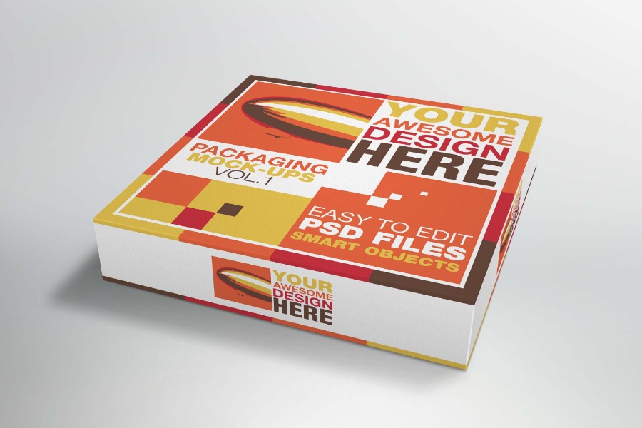 包裝盒mockups模型素材下載