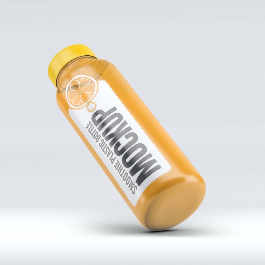 橙汁饮料ps样机素材