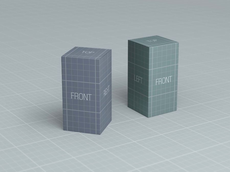 時尚原型包裝盒Mockups下載