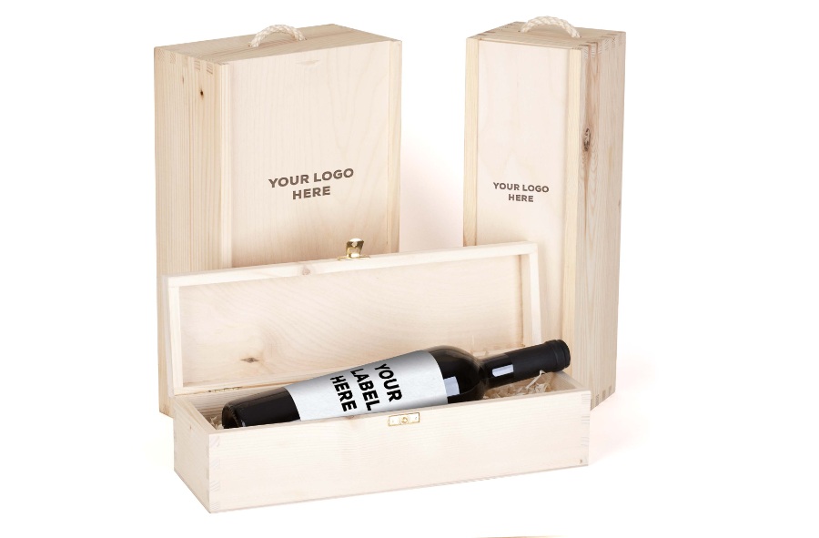 红酒木头盒Mockups素材