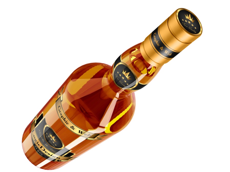 威士忌酒类样机psd素材