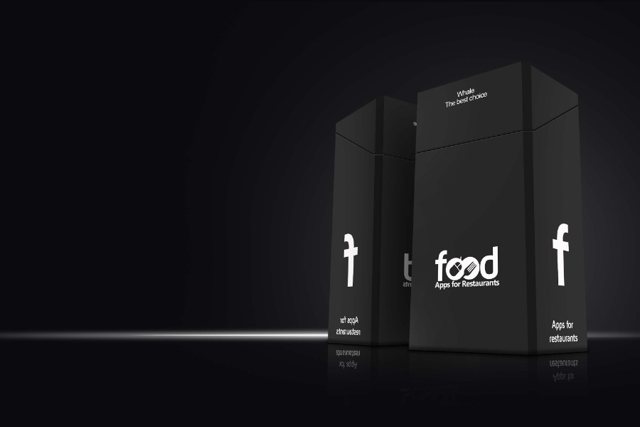 酷黑竖版纸箱包装设计