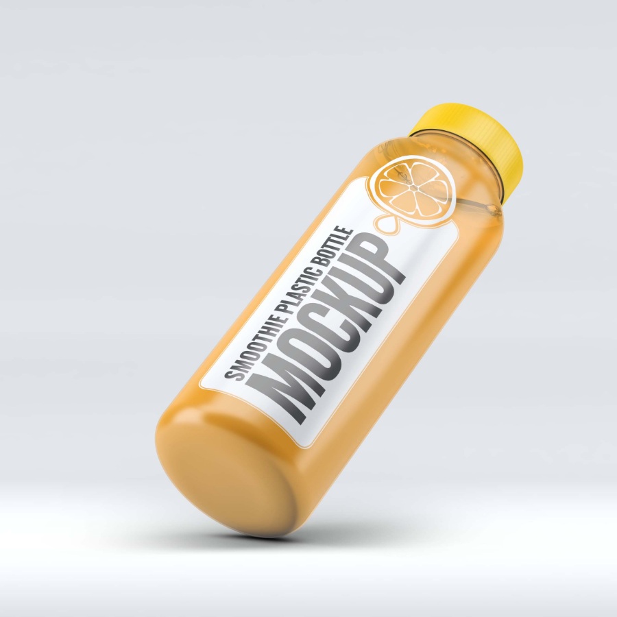 美味橙汁饮料瓶包装样机
