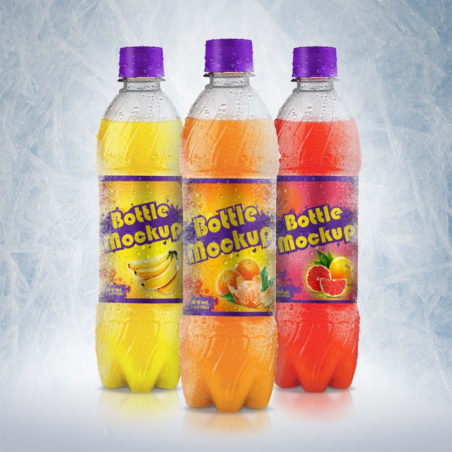 美年达饮料瓶包装样机