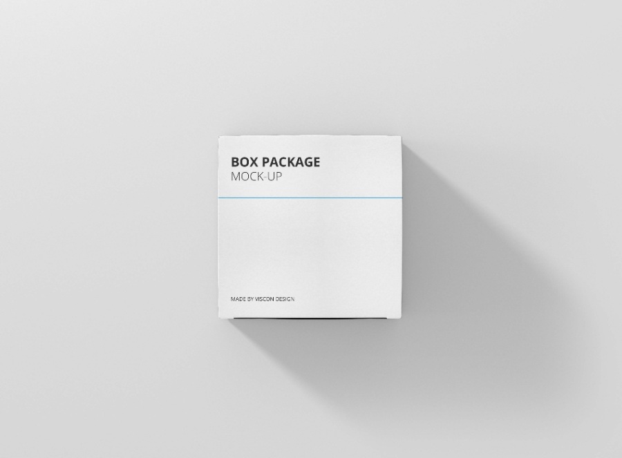 正方形盒包裝設(shè)計Mockups素材