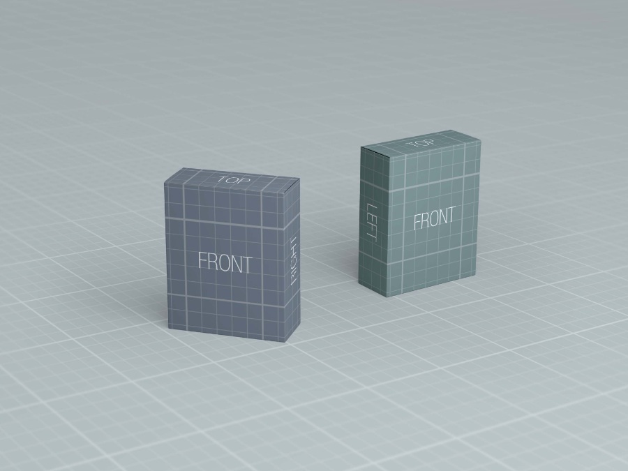 设计师包装盒Mockups素材