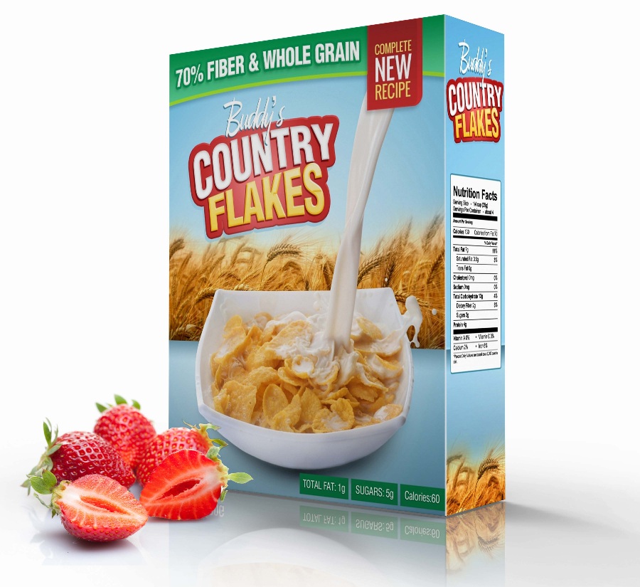 营养食品纸盒包装样机生成