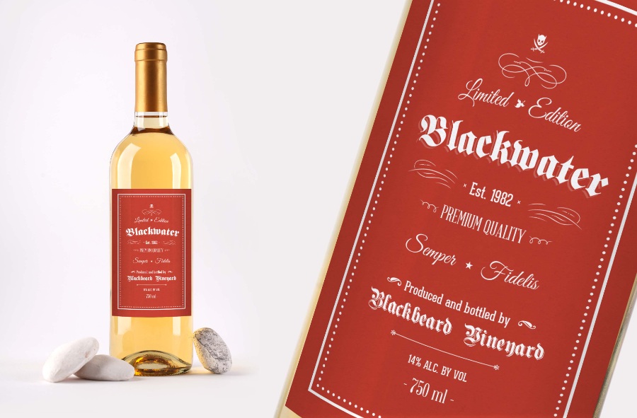 葡萄酒Mockups洋酒展示