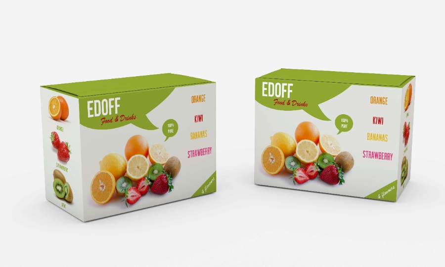 水果纸盒系列包装mockups素材