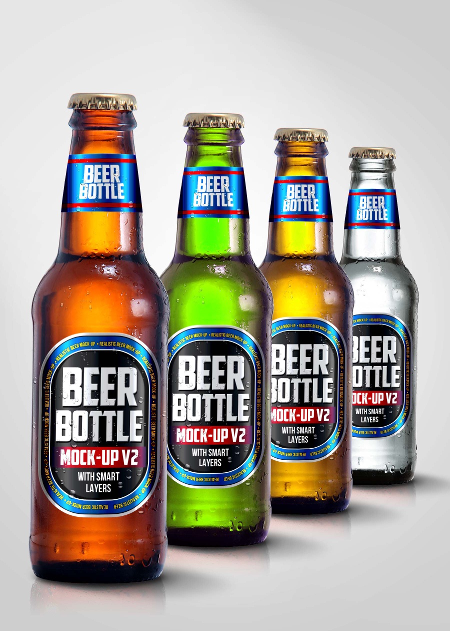 啤酒包装样机psd样机