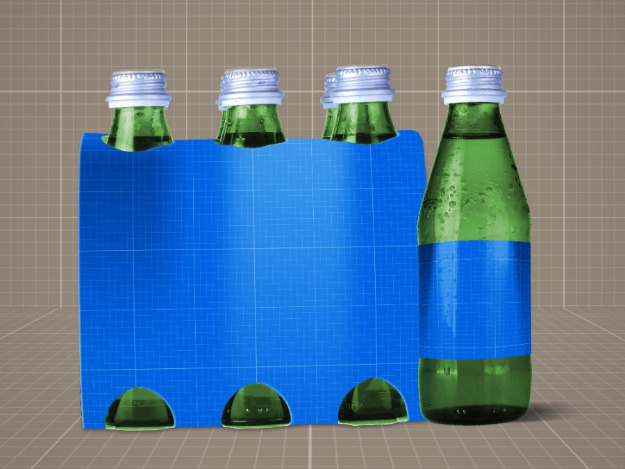 玻璃瓶飲料psd樣機(jī)素材